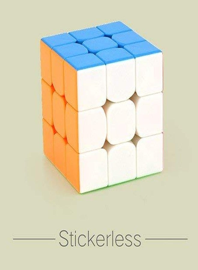 D ETERNAL Moyu Mofang Jiaoshi Cube 3X3 High Speed Sticlerless Magic Puzzle Twist Game Toy 3 By 3 Cube, Adult - Image 3